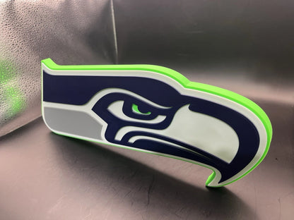 Seattle Seahawks Logo Sign Display | 3D Wall Desk Shelf Art - UNRIVAL3D
