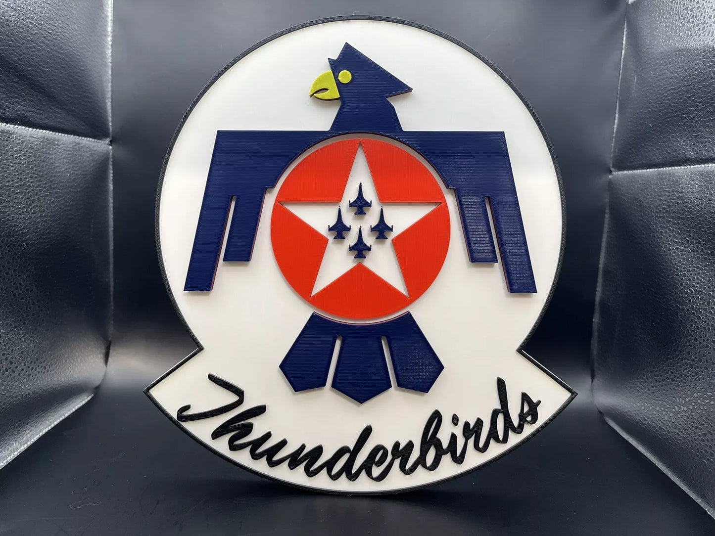 U.S. Air Force Thunderbirds Logo Sign Display | 3D Wall Desk Shelf Art - UNRIVAL3D