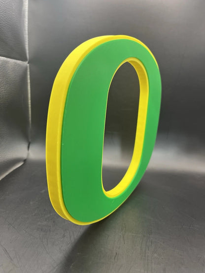 Oregon Ducks Logo Sign Display | 3D Wall Desk Shelf Art - UNRIVAL3D