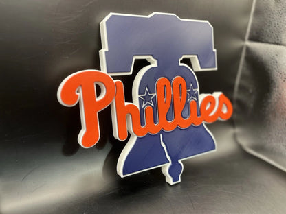 Philadelphia Phillies Logo Sign Display | 3D Wall Desk Shelf Art - UNRIVAL3D