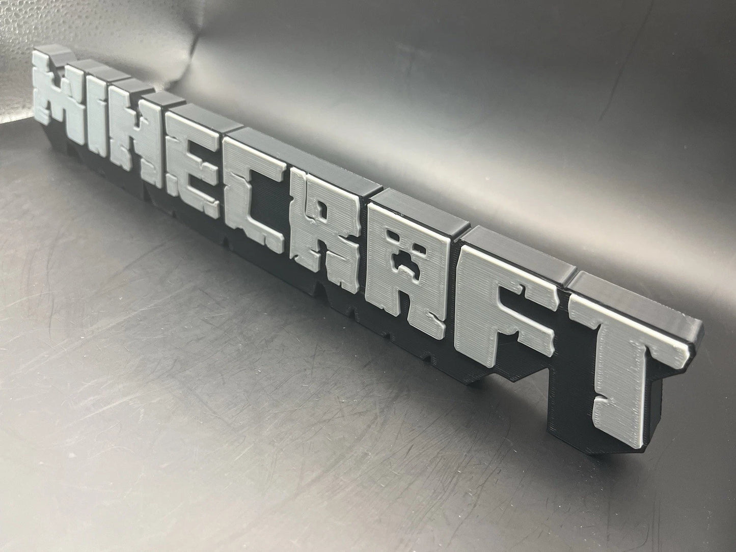 Minecraft Logo Sign Display | 3D Wall Desk Shelf Art - UNRIVAL3D