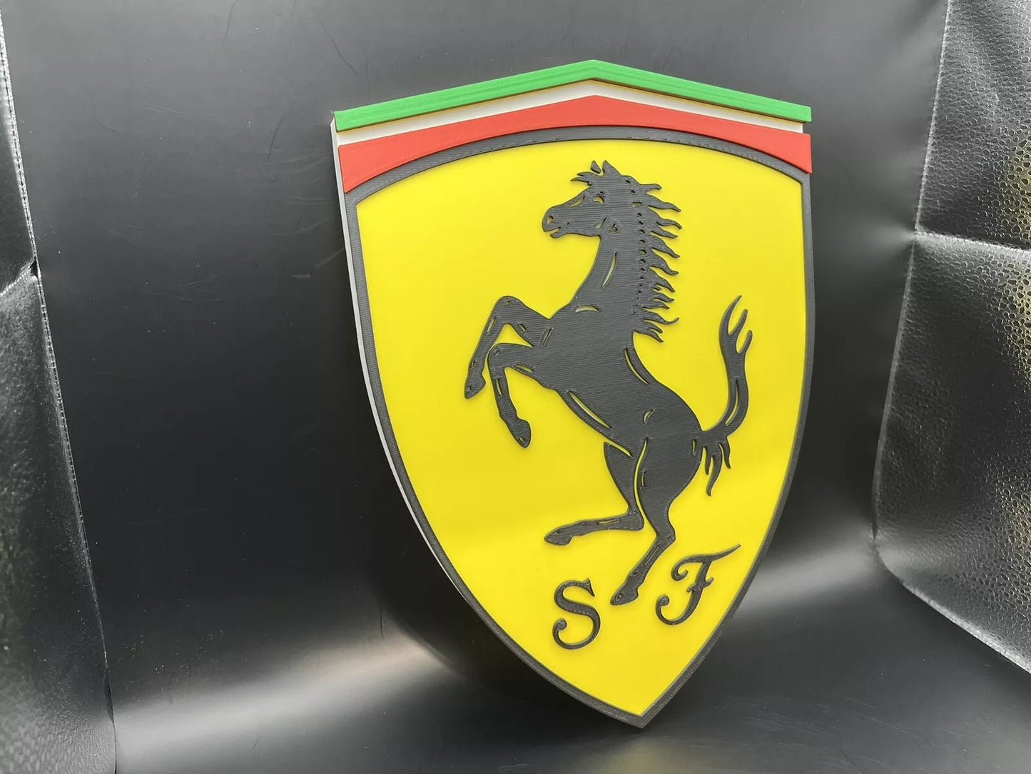 Ferrari Logo Sign Display | 3D Wall Desk Shelf Art - UNRIVAL3D