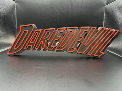 Daredevil Logo Sign Display | 3D Wall Desk Shelf Art - UNRIVAL3D