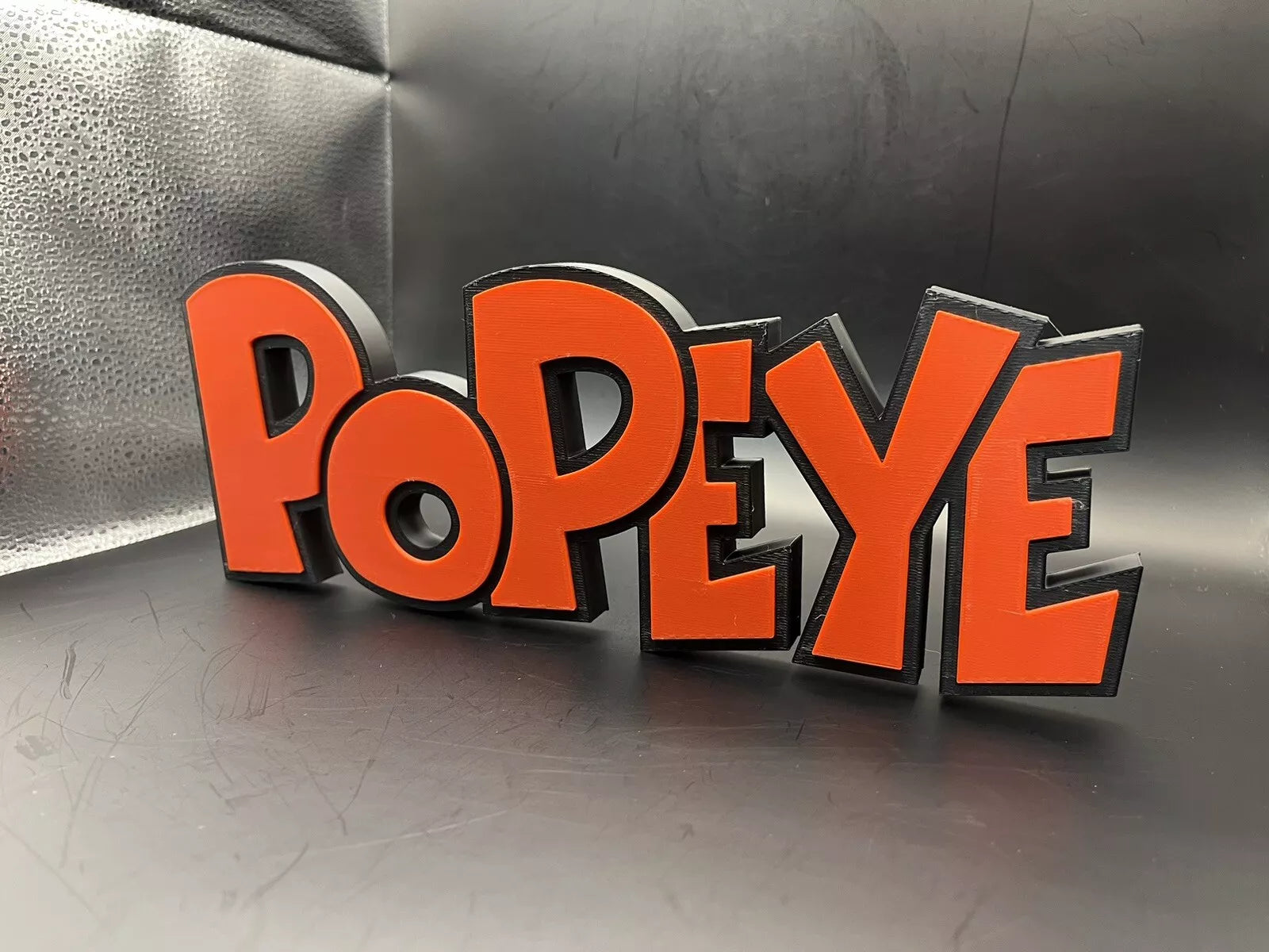 Popeye Logo Sign Display | 3D Wall Desk Shelf Art - UNRIVAL3D