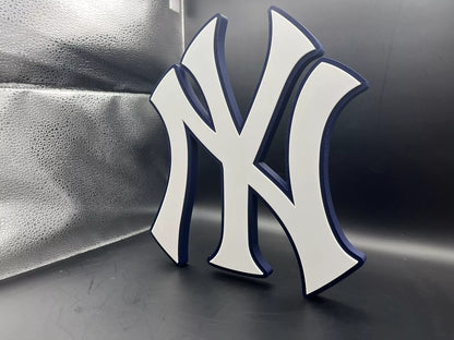 New York Yankees Logo Sign Display | 3D Wall Desk Shelf Art - UNRIVAL3D