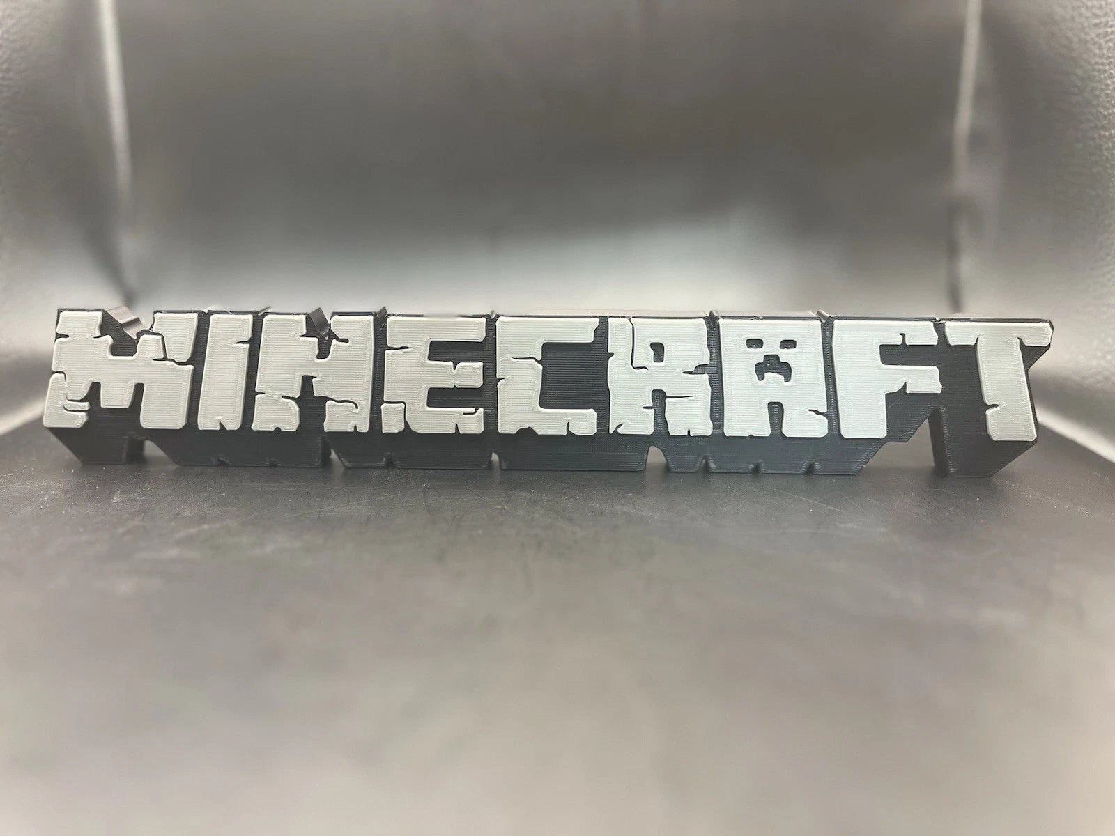 Minecraft Logo Sign Display | 3D Wall Desk Shelf Art - UNRIVAL3D