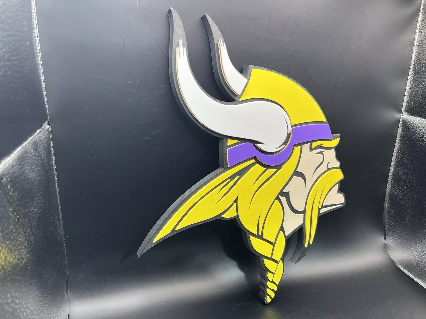 Minnesota Vikings Logo Sign Display | 3D Wall Desk Shelf Art - UNRIVAL3D