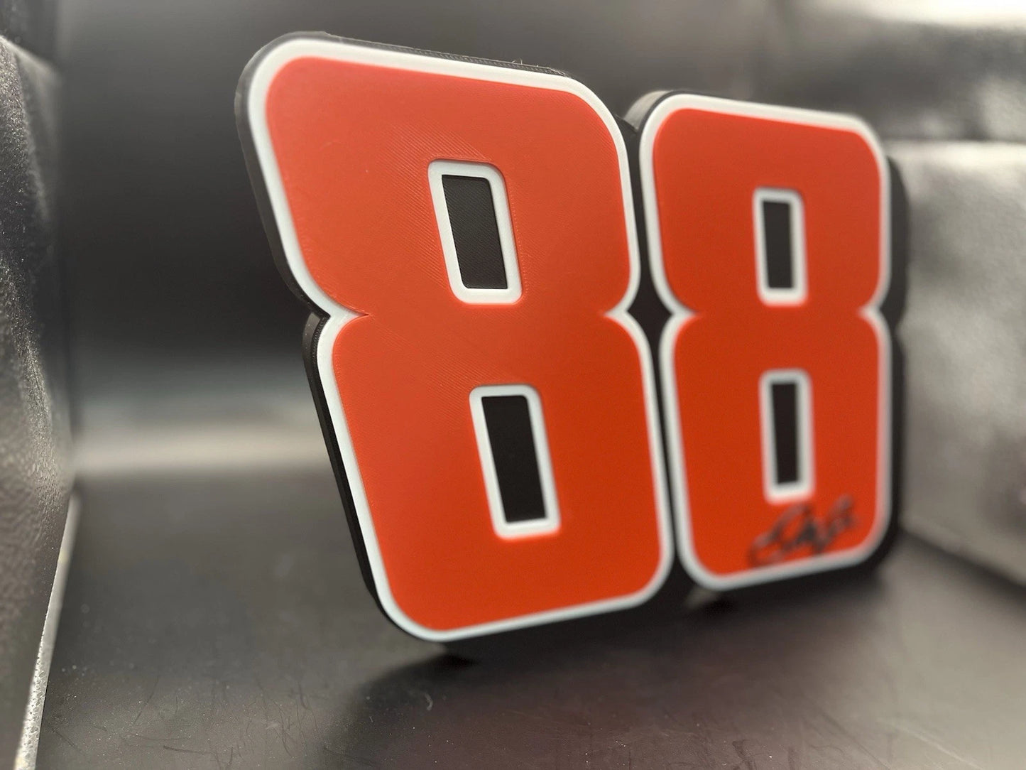 Dale Earnhardt Jr. 88 Logo Sign Display | 3D Wall Desk Shelf Art - UNRIVAL3D