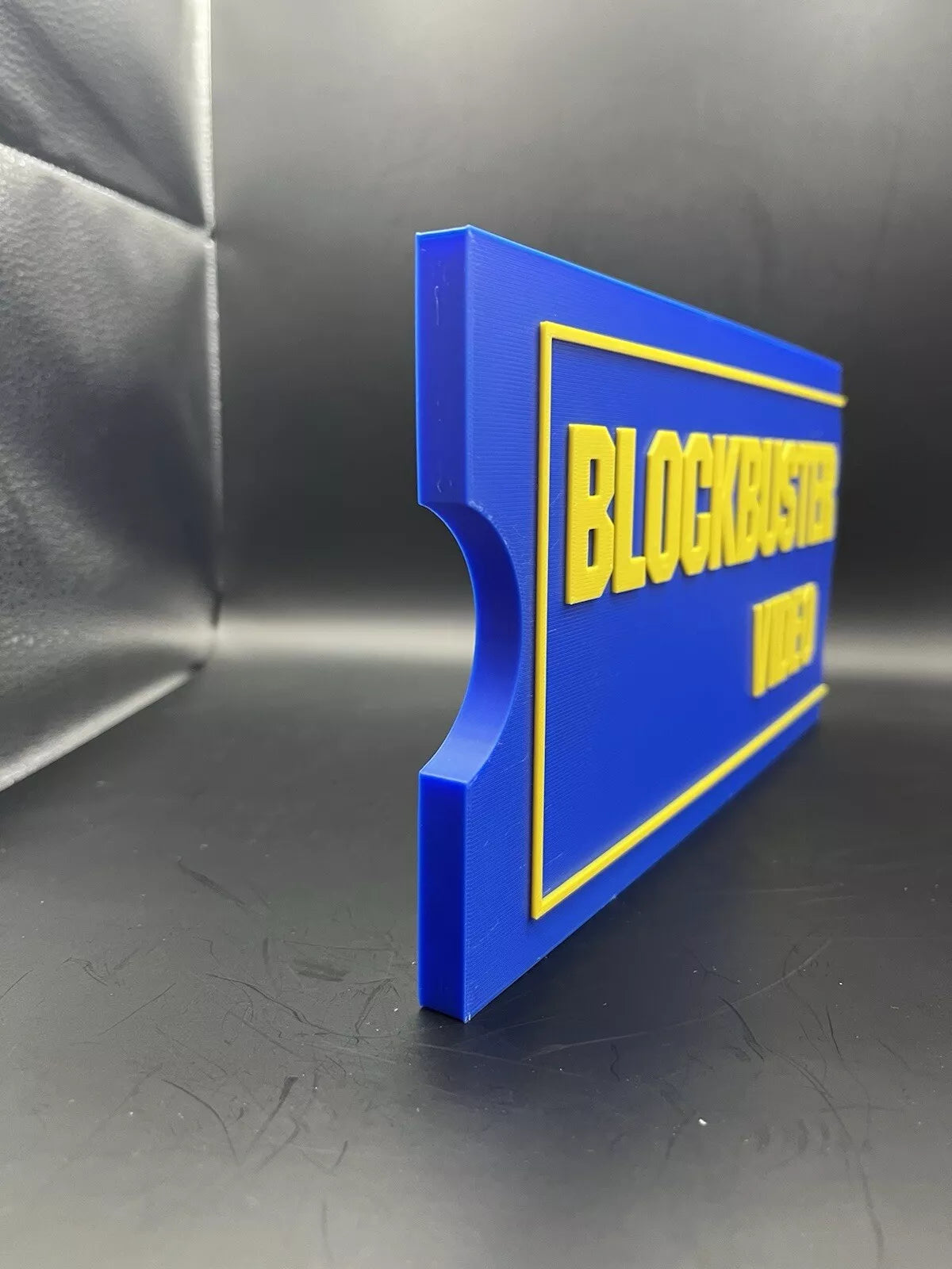 Blockbuster Logo Sign Display | 3D Wall Desk Shelf Art - UNRIVAL3D