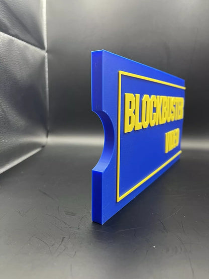 Blockbuster Logo Sign Display | 3D Wall Desk Shelf Art - UNRIVAL3D