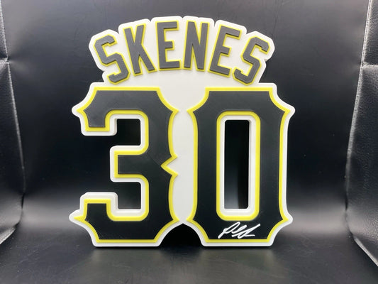 Paul Skenes 30 Logo Sign Display | 3D Wall Desk Shelf Art - UNRIVAL3D