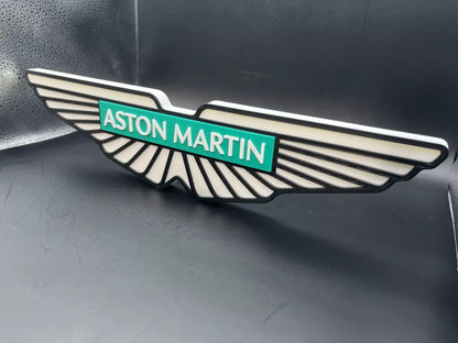 Aston Martin Logo Sign Display | 3D Wall Desk Shelf Art - UNRIVAL3D
