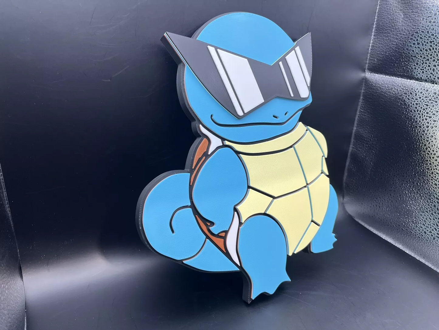 Squirtle Squad Pokemon Logo Sign Display | 3D Wall Desk Shelf Art - UNRIVAL3D