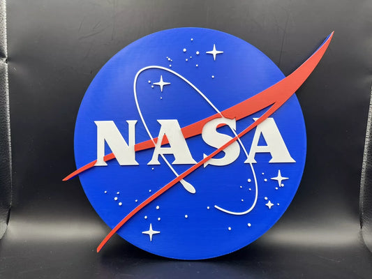 NASA Logo Sign Display | 3D Wall Desk Shelf Art - UNRIVAL3D