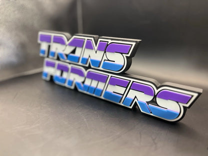 Transformers Decepticon Logo Sign Display | 3D Wall Desk Shelf Art - UNRIVAL3D