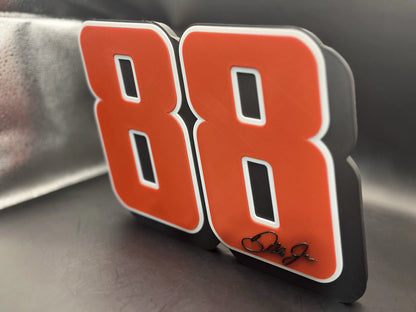 Dale Earnhardt Jr. 88 Logo Sign Display | 3D Wall Desk Shelf Art - UNRIVAL3D