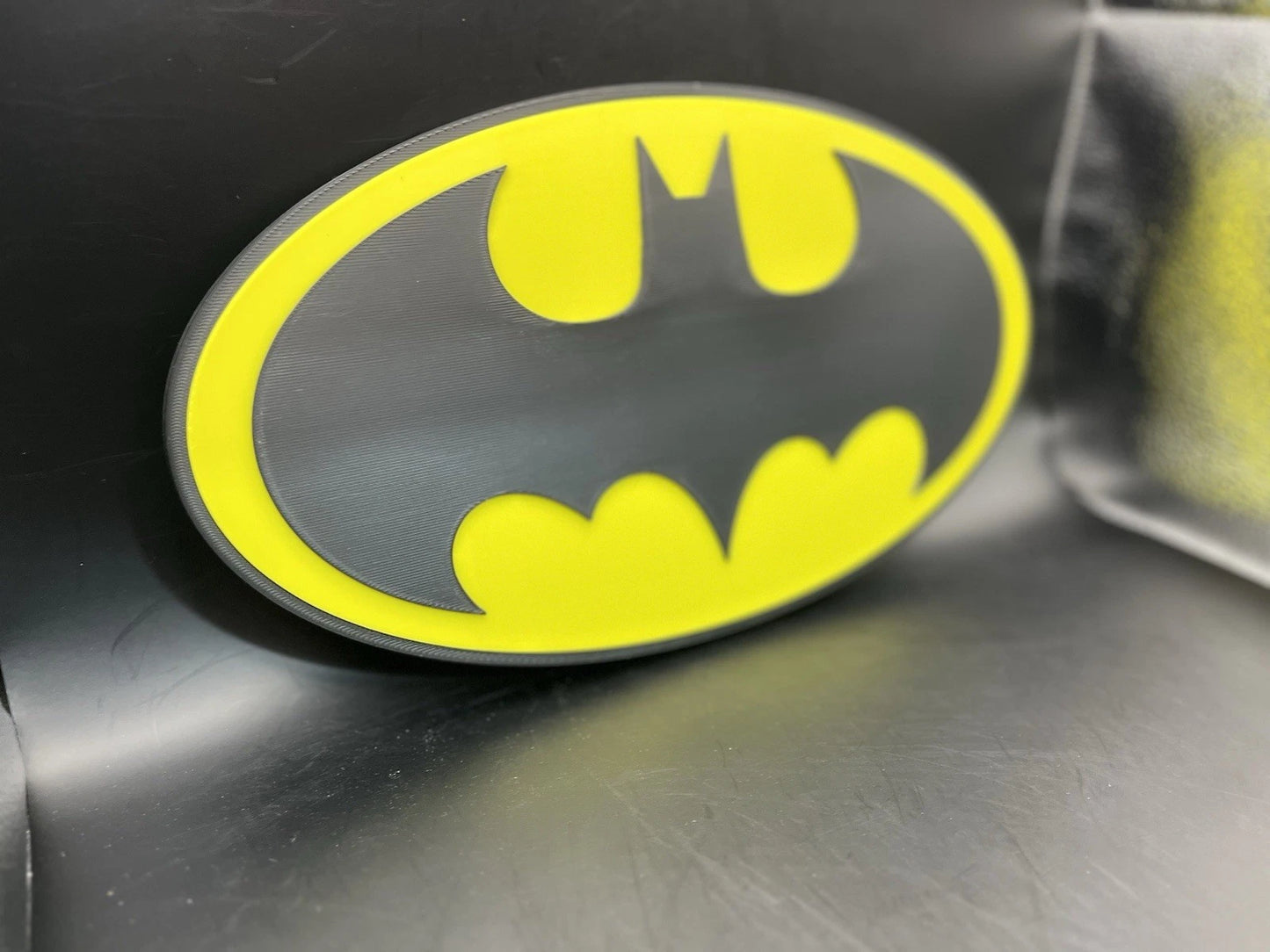 Batman Logo Sign Display | 3D Wall Desk Shelf Art - UNRIVAL3D