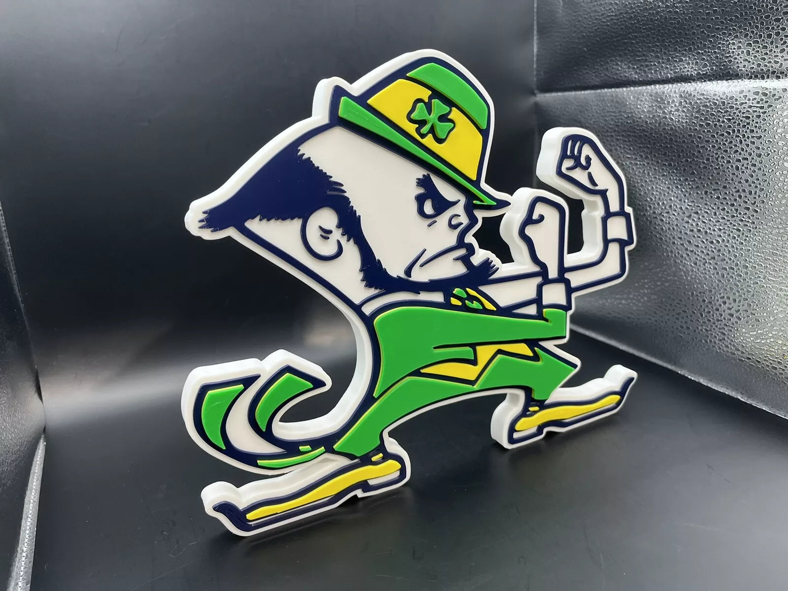 Notre Dame Fighting Irish Logo Sign Display | 3D Wall Desk Shelf Art - UNRIVAL3D