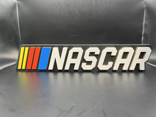 NASCAR Logo Sign Display | 3D Wall Desk Shelf Art - UNRIVAL3D