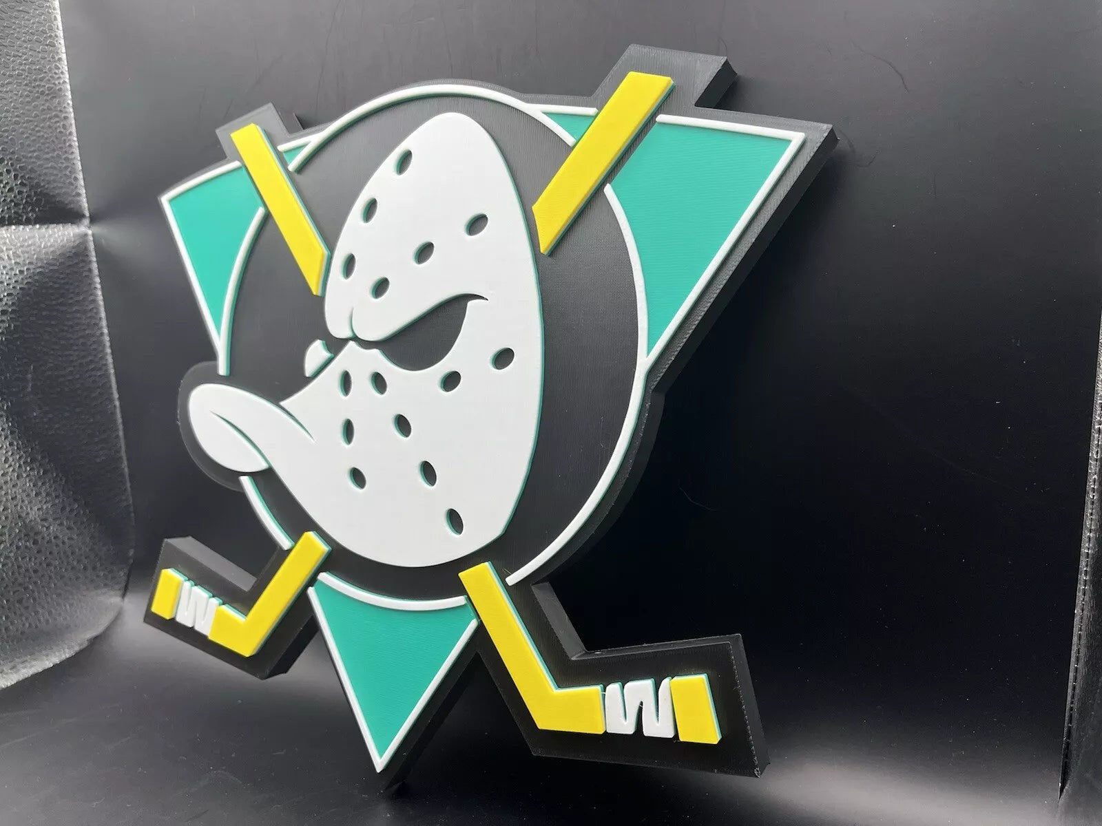 The Mighty Ducks Logo Sign Display | 3D Wall Desk Shelf Art - UNRIVAL3D