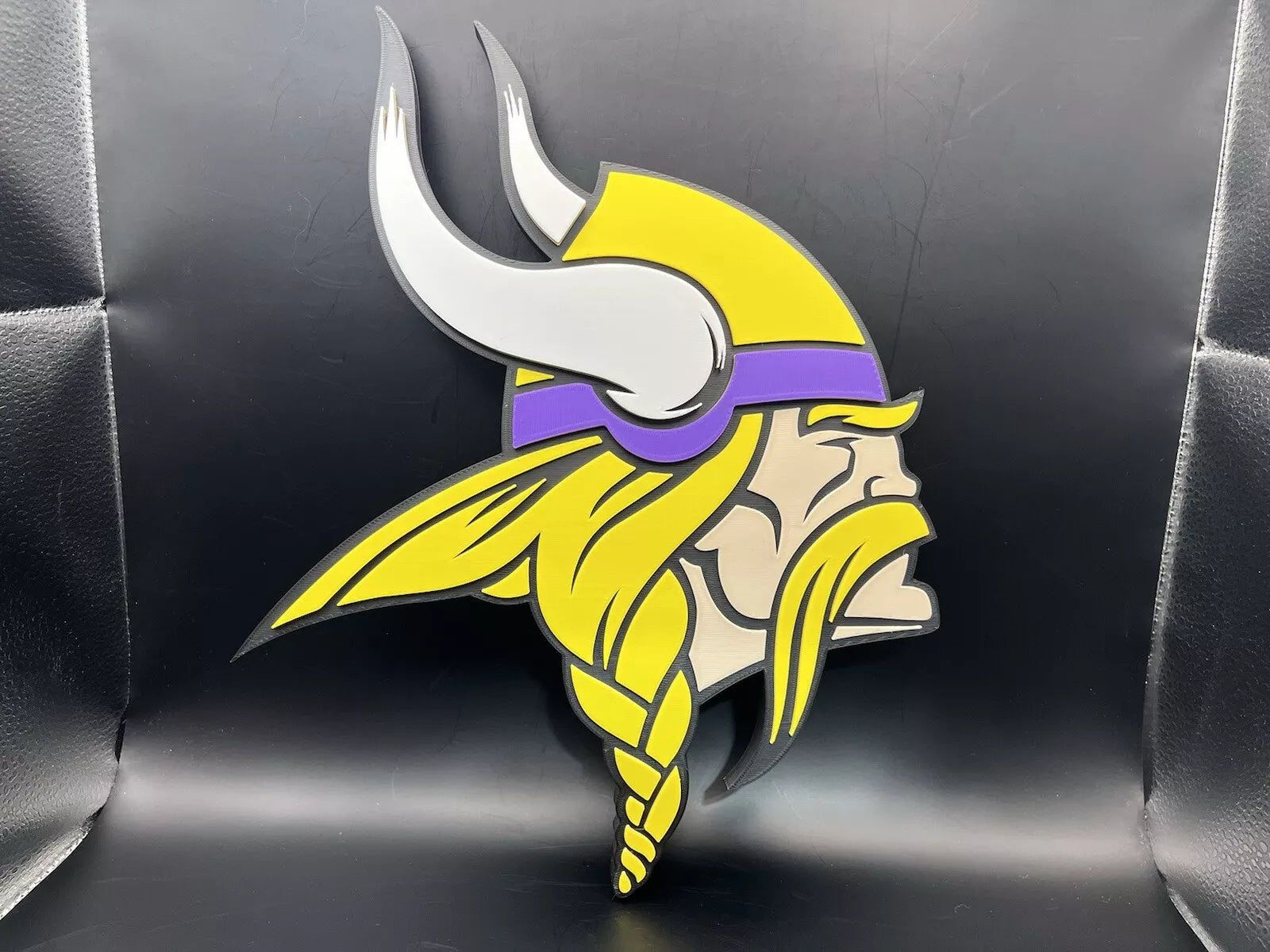Minnesota Vikings Logo Sign Display | 3D Wall Desk Shelf Art - UNRIVAL3D