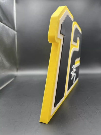 Ryan Blaney 12 Logo Sign Display | 3D Wall Desk Shelf Art - UNRIVAL3D