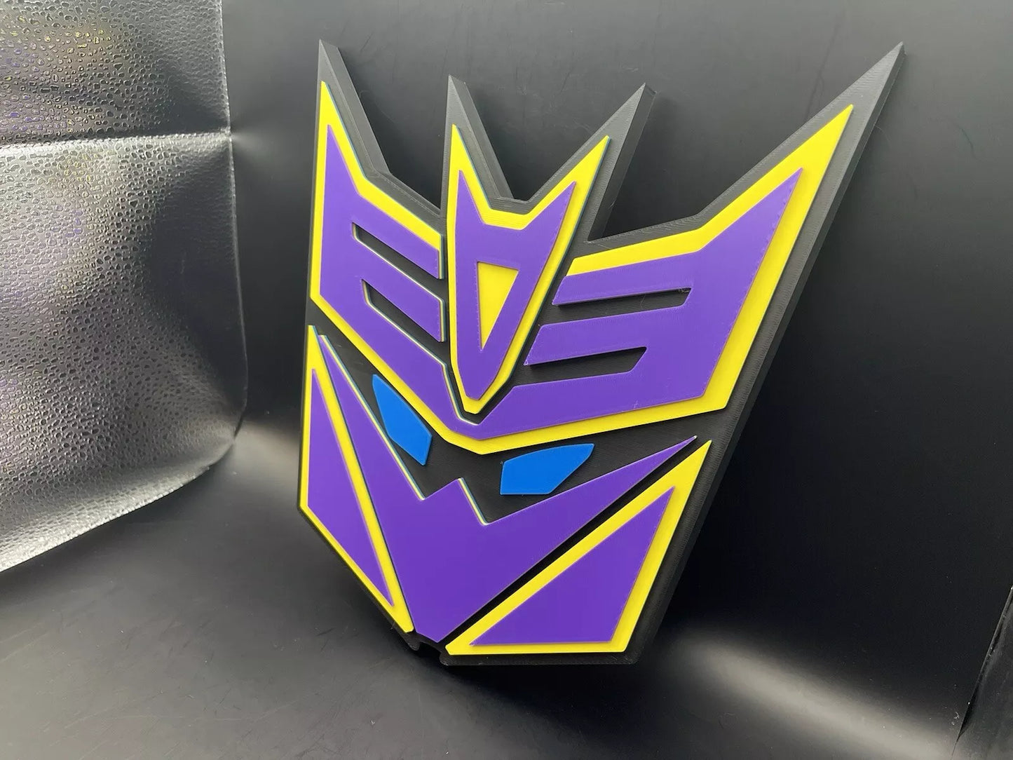 Megatronus Prime Transformers Logo Sign Display | 3D Wall Desk Shelf Art - UNRIVAL3D