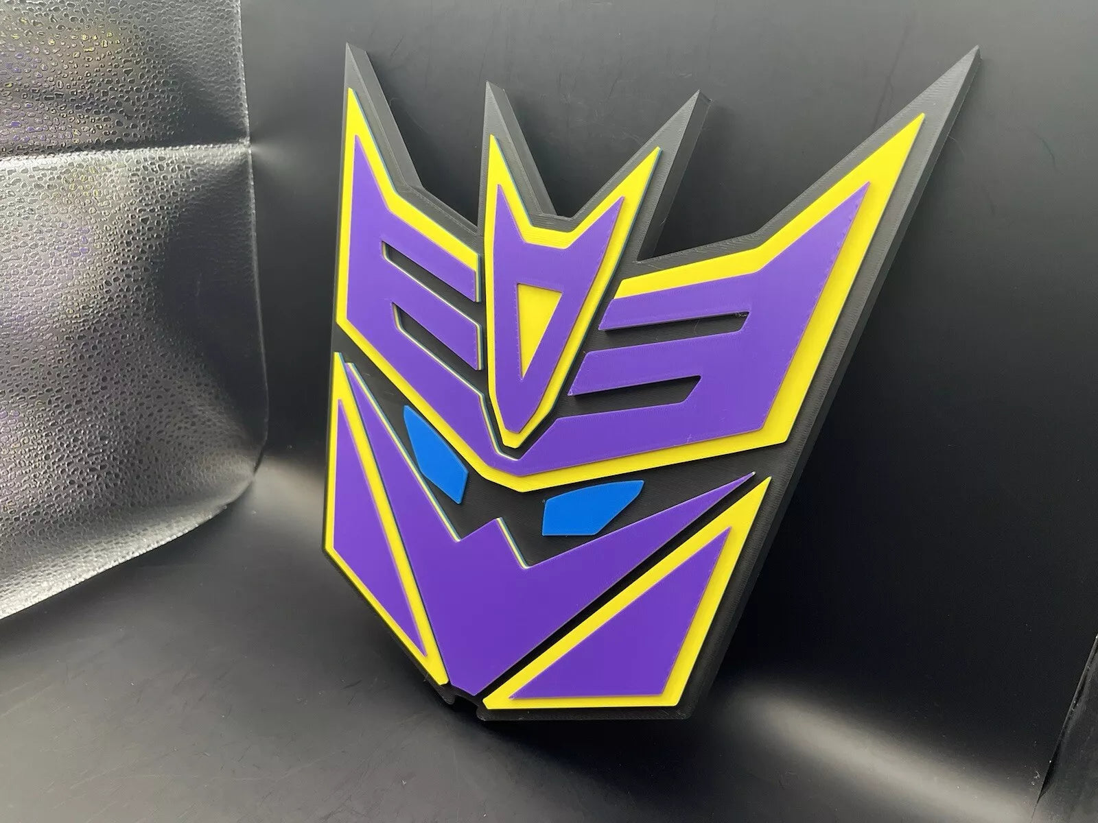 Megatronus Prime Transformers Logo Sign Display | 3D Wall Desk Shelf Art - UNRIVAL3D
