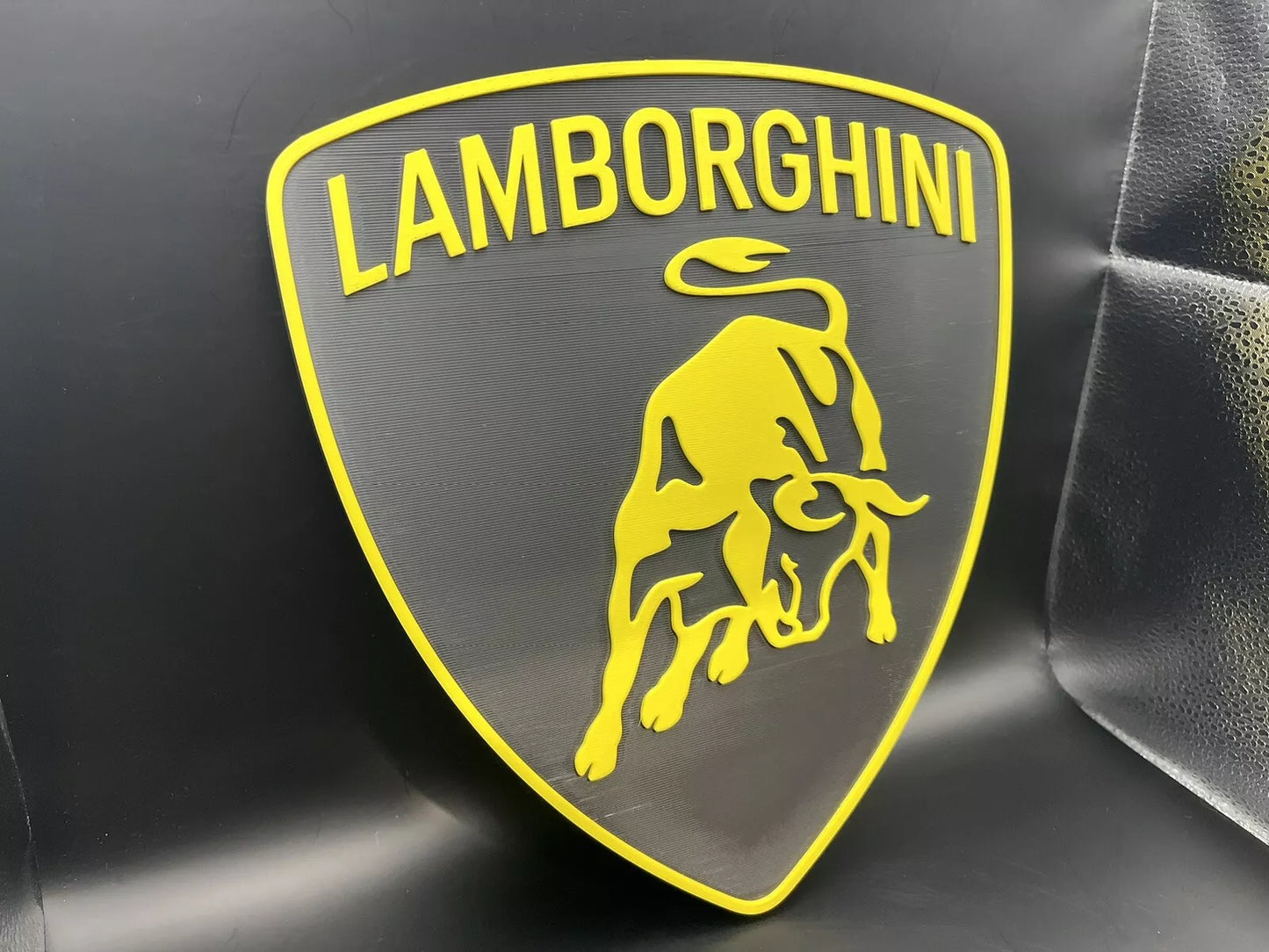 Lamborghini Logo Sign Display | 3D Wall Desk Shelf Art - UNRIVAL3D