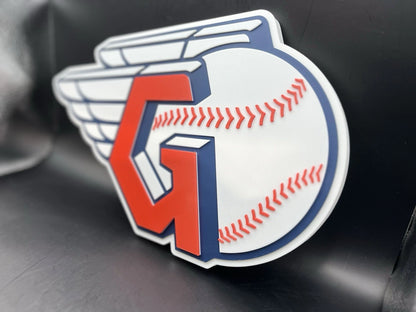 Cleveland Guardians Logo Sign Display | 3D Wall Desk Shelf Art - UNRIVAL3D