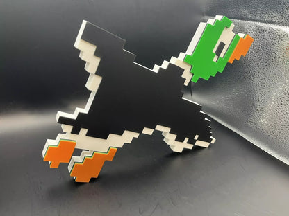 Duck Hunt Logo Sign Display | 3D Wall Desk Shelf Art - UNRIVAL3D