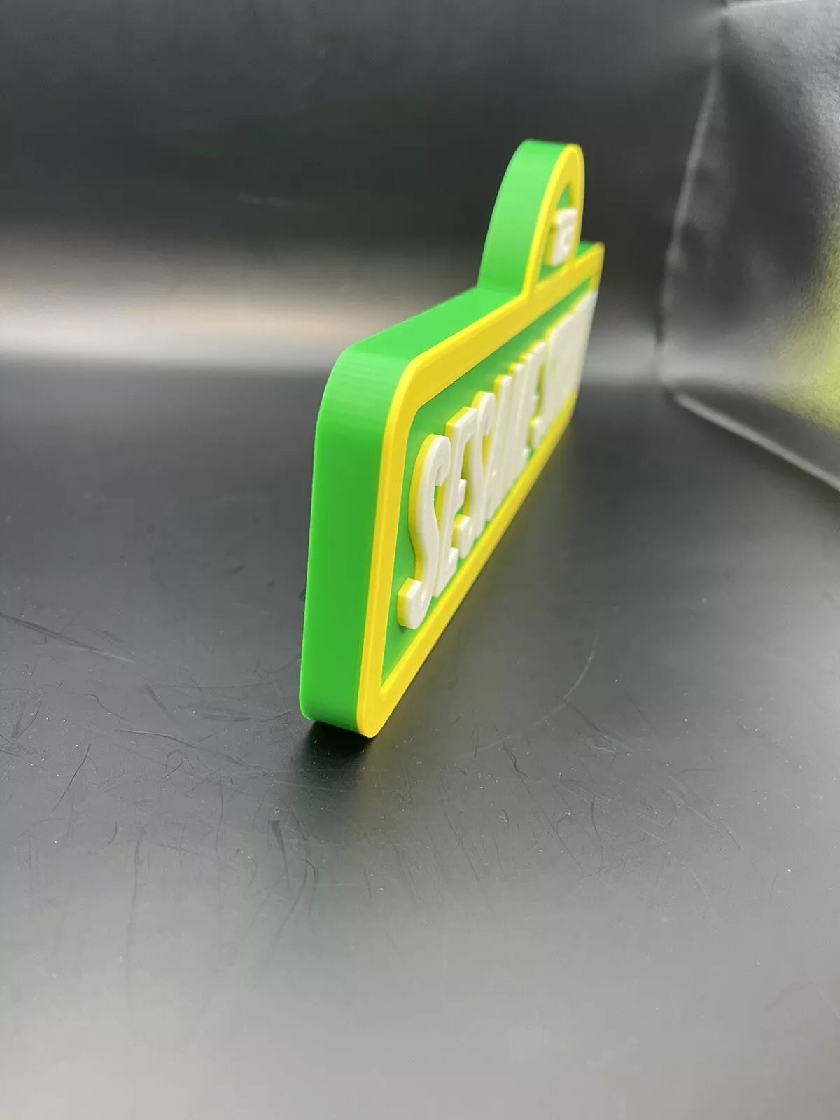Sesame Street Logo Sign Display | 3D Wall Desk Shelf Art - UNRIVAL3D