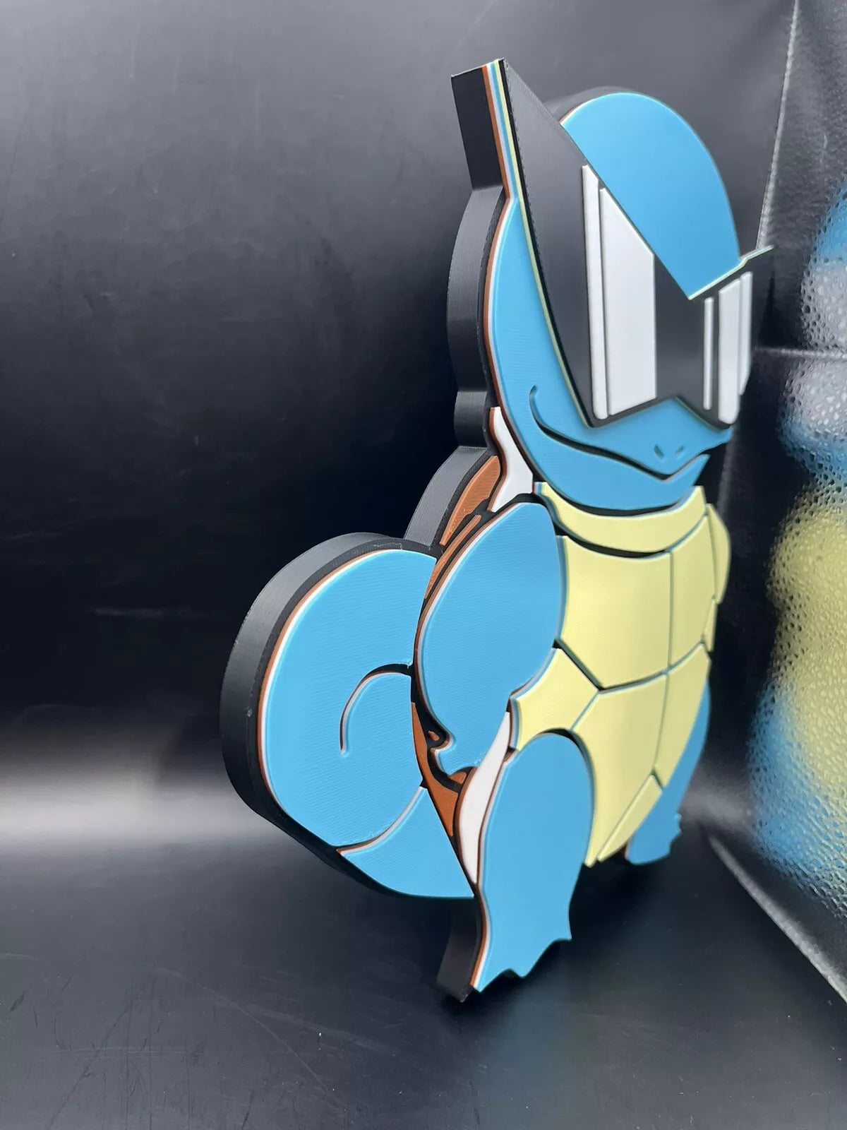 Squirtle Squad Pokemon Logo Sign Display | 3D Wall Desk Shelf Art - UNRIVAL3D