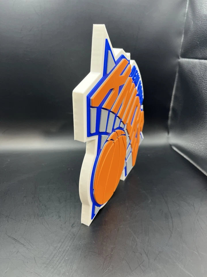 New York Knicks Logo Sign Display | 3D Wall Desk Shelf Art - UNRIVAL3D