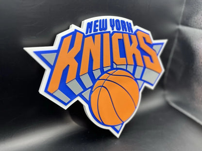New York Knicks Logo Sign Display | 3D Wall Desk Shelf Art - UNRIVAL3D