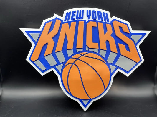 New York Knicks Logo Sign Display | 3D Wall Desk Shelf Art - UNRIVAL3D