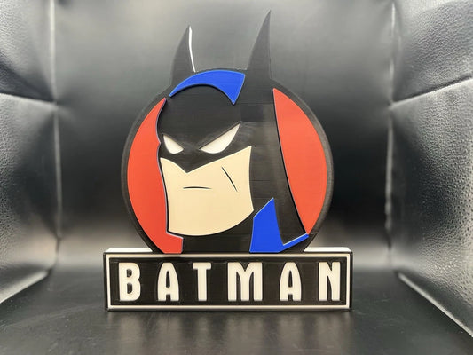 Batman Logo Sign Display | 3D Wall Desk Shelf Art - UNRIVAL3D
