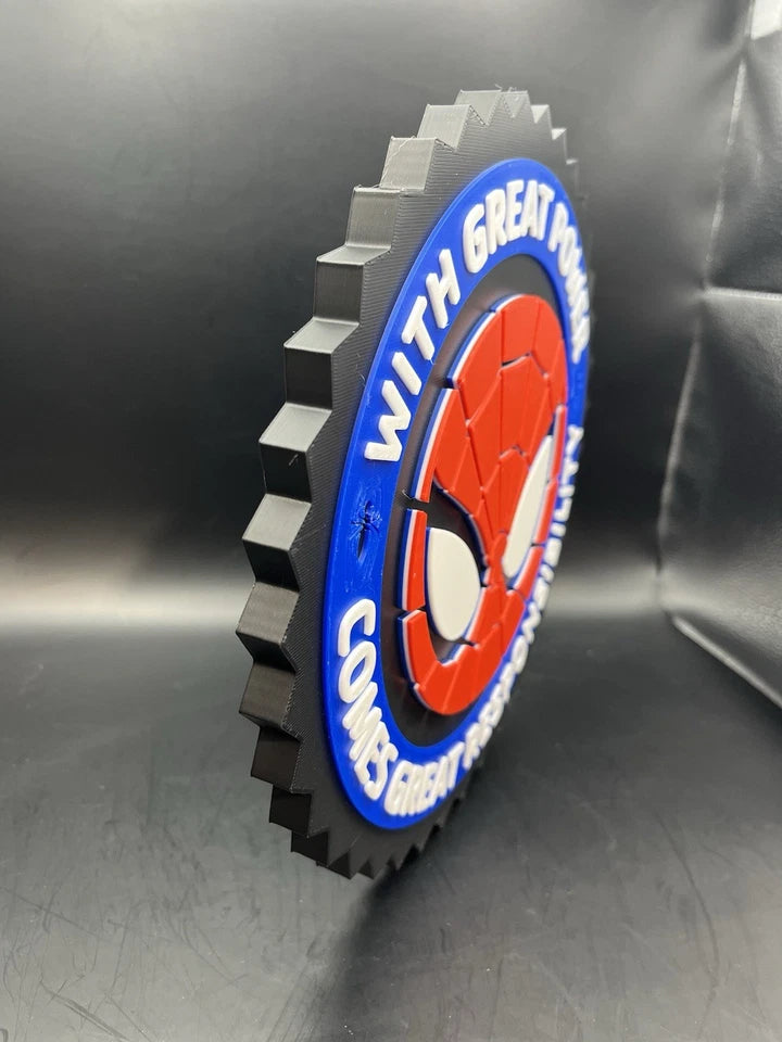 Spider-Man Logo Sign Display | 3D Wall Desk Shelf Art - UNRIVAL3D