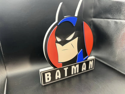 Batman Logo Sign Display | 3D Wall Desk Shelf Art - UNRIVAL3D
